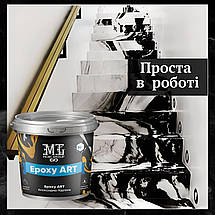 Епоксидна підлога для кухні - квартири - гаража - дома Epoxy Granitte 4.5 кг, фото 4