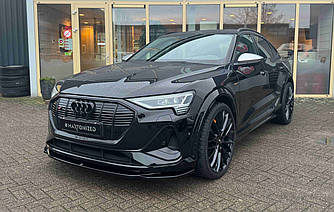 Сплітер Audi E-Tron S (18-22) тюнінг обвіс губа спідниця елерон