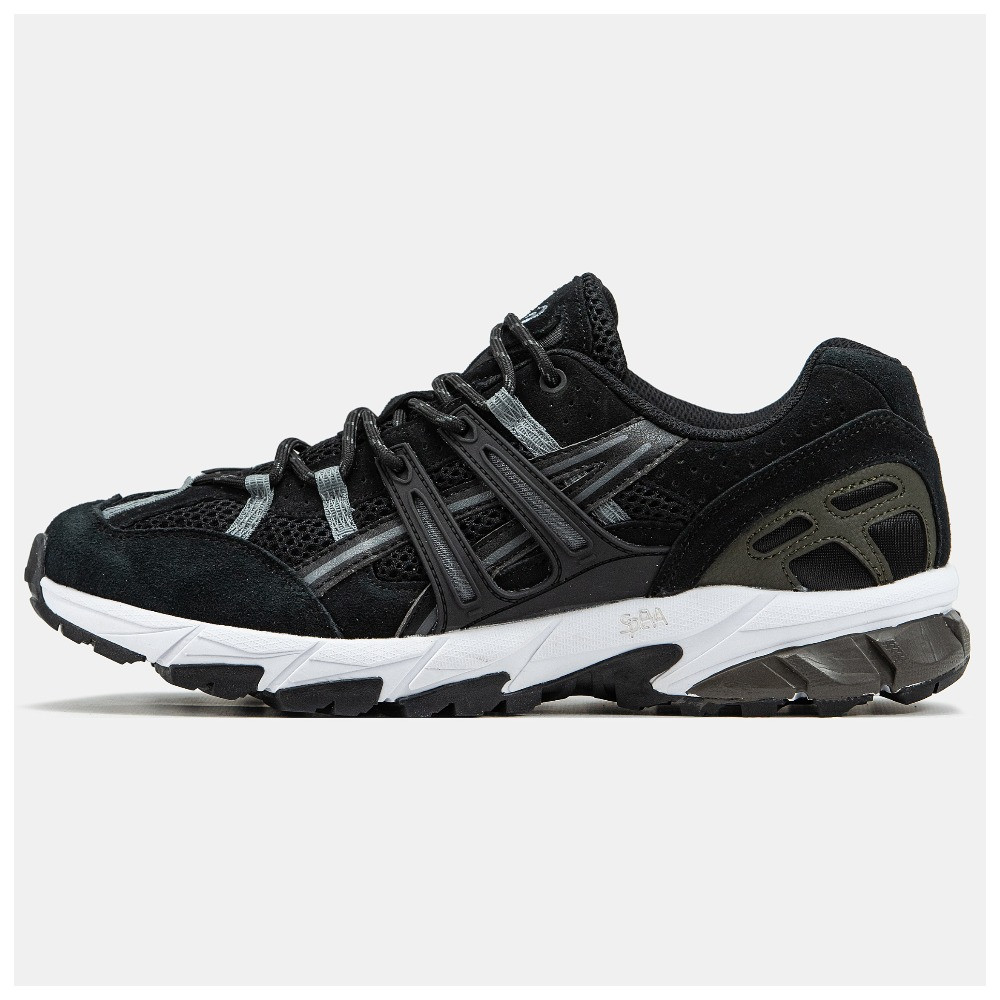 Чоловічі кросівки Asics Gel-Sonoma 15-50 Black White, біло-чорні замшеві кросівки асікс гель сонома 15-50