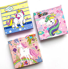 Папір для нотаток 68 аркушів тверда обкладинка Єдинороги