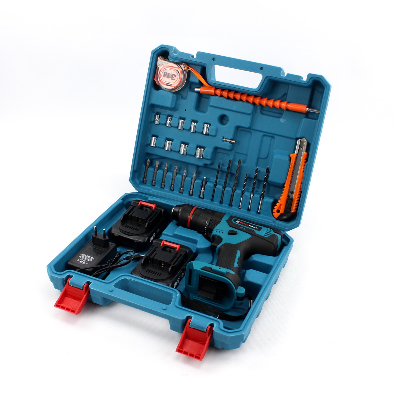 Ударний шуруповерт Bosch GSB 24-2LI (24V 5Ah) з набором інструментів. Шуруповерт Bosch