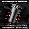 Розгалужувач прикурювача 2 гнізда автомобільний зарядний пристрій для телефону в машину USB 12-24v Baseus, фото 6