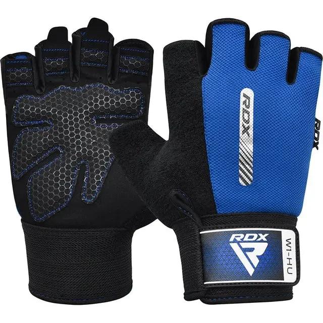 Рукавички для фітнесу RDX W1 HALF BLUE-XL