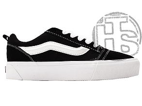 Жіночі кеди Ванс Vans KNU Skool Black White Platform VN000CP66BT