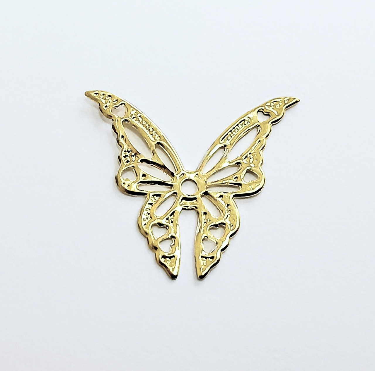 Підвіска Finding Кулон метелик Лимонне золото 22 мм x 20 мм