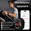 Чорний розумний смарт годинник із дзвінком чоловічий Smart Watch водонепроникний протиударний Kospet TANK X2, фото 4