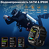 Чорний розумний смарт годинник із дзвінком чоловічий Smart Watch водонепроникний протиударний Kospet TANK X2, фото 5