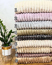 Плед покривало ширина смужки 3.5 см Шарпея — 200'230 — різні кольори