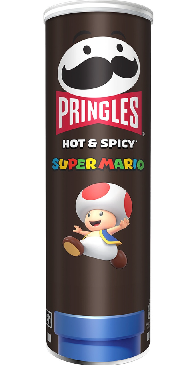 Чіпси Pringles Super Mario Hot & Spicy 185г