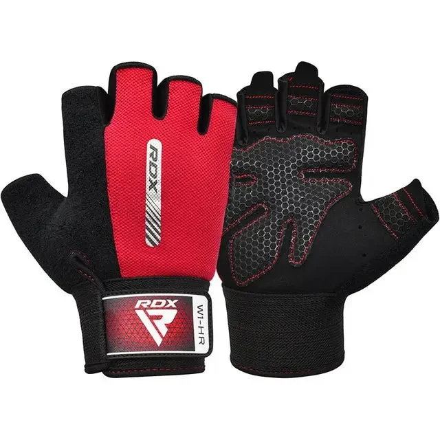Рукавички для фітнесу RDX W1 HALF RED-XL