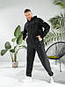 Чоловічий весняний якісний спортивний костюм: кофта з капюшоном та штани без манжетів, фото 8