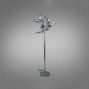 Торшер класичний з керамічними елементами на 5 ламп E14 колір каркасу хром D-8330-5F HR