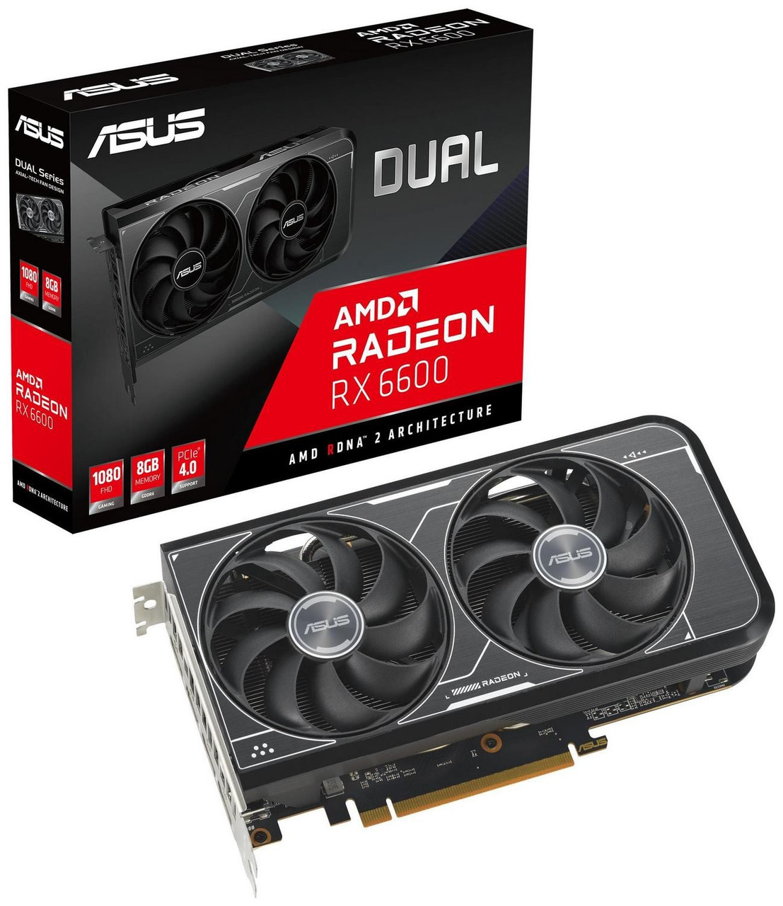 Відеокарта Asus Radeon RX 6600 Dual V3 8GB , Гарантія, фото 1