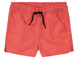 Літні котонові помаранчеві шорти для дівчинки lupilu