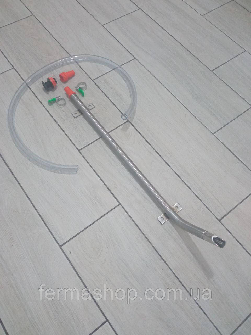 Система ніпельного напування для свиней та поросят до 30 кг з нержавіючої сталі - опора не регулюється за висотою, фото 1