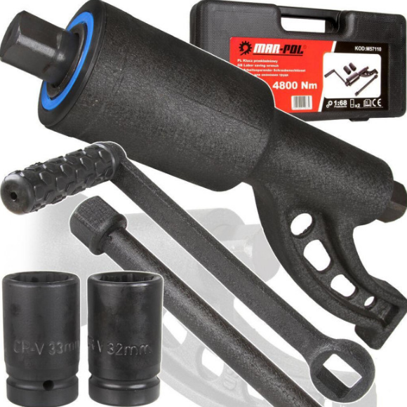 Планетарний редукційний ключ 4800 Нм, редукційний колісний ключ MAR-POL M57110, фото 1