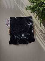 Спортивні жіночі шорти з пуш апом, мармурові, тай дай