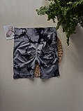 Спортивні жіночі шорти з пуш апом, мармурові, тай дай, фото 2