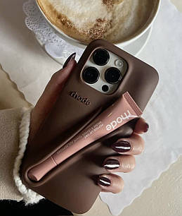 Чохол rhode без блиску на Iphone 15 Pro max Rhode Fall Lip Case Espresso