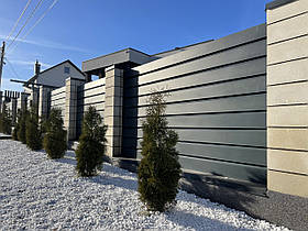 Металевий паркан для будинку Жалюзі Тип PIPE ULTRA