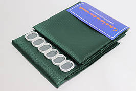 Штора для ванної ширина 240 см однотонна 5314/darkgreen