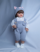 Реборн Кукла пупс девочка Reborn baby см с одеждой винил силикон можно купать ручной росписи реалистичная 55см