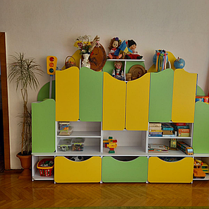 Стінка для дитячих іграшок Будиночок DS-1004, фото 1