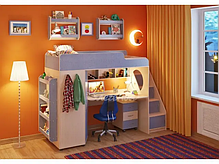 Ліжко горище Легенда 4.3 з полицями Design Service DS-4.3, фото 5