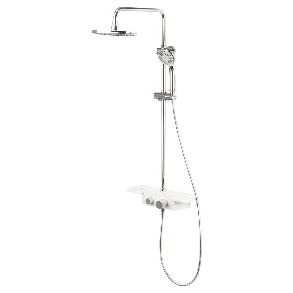 Душова система з термостатичним змішувачем Fiastra (латунь, верхній душ, ручний душ) ТМ CORSO, фото 1