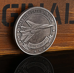 Сувенірна Пам'ятна монета ВВС США винищувач F-14 «Tomcat»