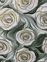 Шпалери Троянда 5881-04 вінілові супермийка довжина рулону 15 м ширина 1.06 м=5 смуг по 3 м кожна