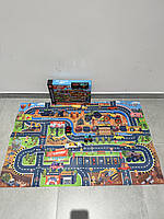 Набір з транспортом SQ80233-M машинки (метал+пластик) 2 шт. в наборі, ігрове поле-килимок розміром 120см-80см, 3 види, коробка, 39, фото 2