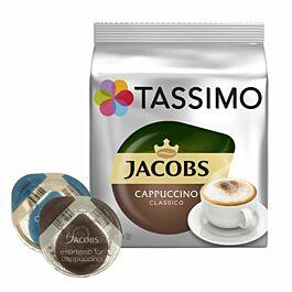 Кава в капсулах Jacobs by Tassimo Cappuccino Classico (16 капсул = 8 порцій)