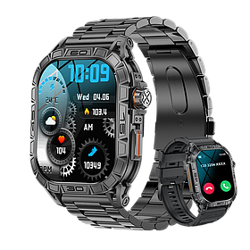 Смарт годинник чоловічий водонепроникний з компасом з металевим браслетом Modfit Navi Compass Ultra