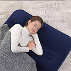 Велюровий матрац 188x99x22 см з вбудованим насосом та подушкою Bestway 67224 Синій, фото 4