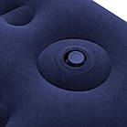 Велюровий матрац 188x99x22 см з вбудованим насосом та подушкою Bestway 67224 Синій, фото 6