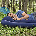 Велюровий матрац 188x99x22 см з вбудованим насосом та подушкою Bestway 67224 Синій, фото 10