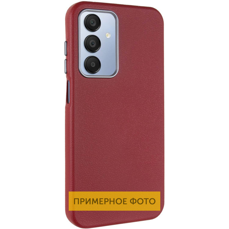 Шкіряний чохол Leather Case Metal Buttons для Xiaomi Redmi 9C Red