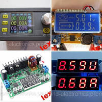 Понижуючі dc-dc перетворювачі з індикацією напруги та/або струму.