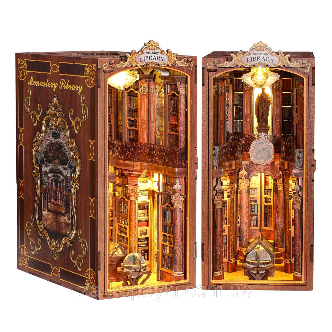 Бук Нук Бібліотека монастиря конструктор Book Nook Monastery Library BN-04