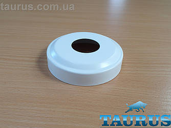 Білий декоративний н/ж фланець ThermoPulse Eco White D88 / висота 21 мм, внутрішній розмір 1" (d32 мм)