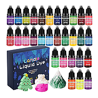 Концентровані рідкі барвники для виробництва мила та свічок, 30 відтінків по 5 мл