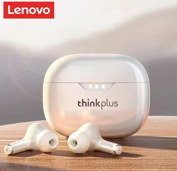 Навушники бездротові Lenovo LP3 Блютуз Леново/ Білі