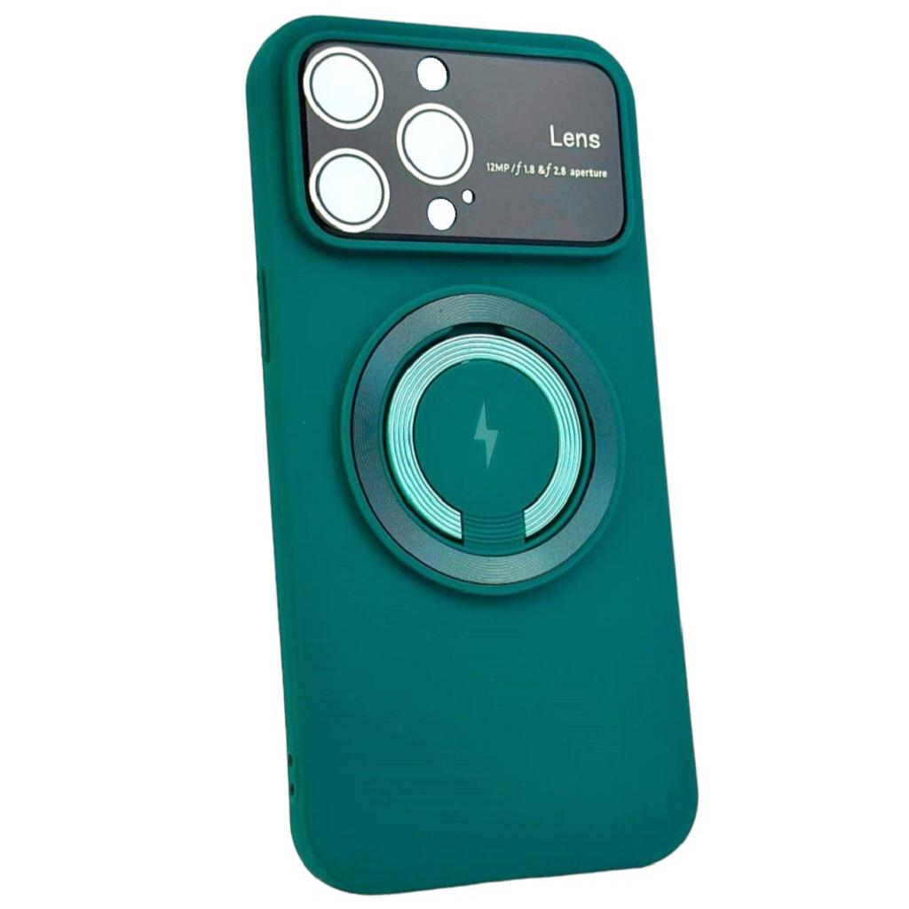 Чохол HD Glass Film Lens Separate Camera with MagSafe для iPhone 12 Pro Green, фото 1