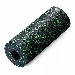 Масажний ролик (валик, ролер) гладкий 4FIZJO EPP PRO+ 33 x 14 см 4FJ1424 Black/Green Poland