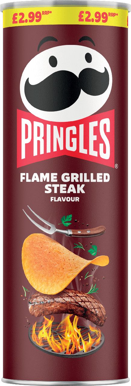 Чіпси Pringles Flame Grilled Steak Sharing Crisps 165г