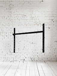 Перемичка 90 см квадратна для флейт чорна