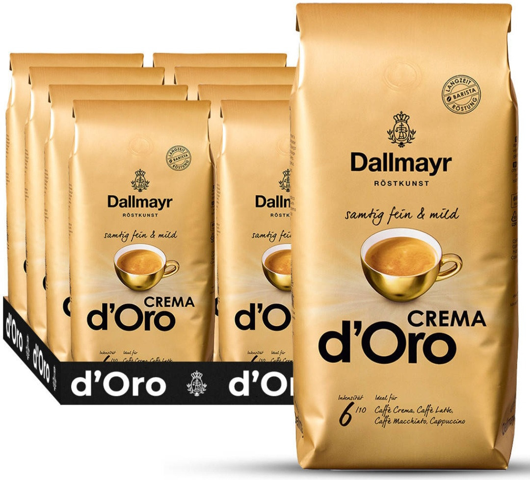 ОРИГІНАЛ! Кава у зернах Dallmayr Crema d'Oro 1кг Німеччина (Dallmayr Crema Doro), 100% арабіка без кислинки