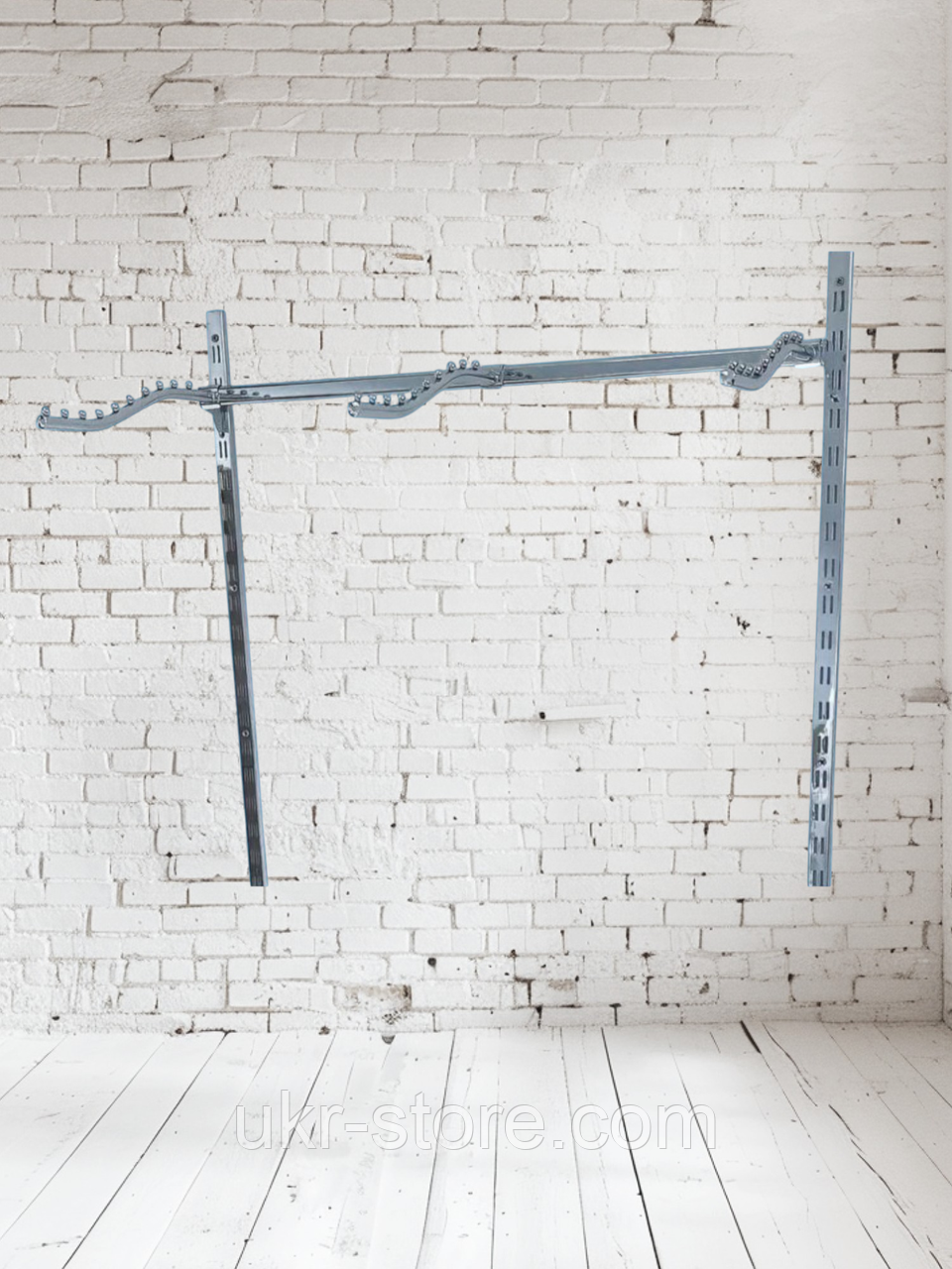 Перемичка для кронштейнів 60 см хромована квадратна, фото 1