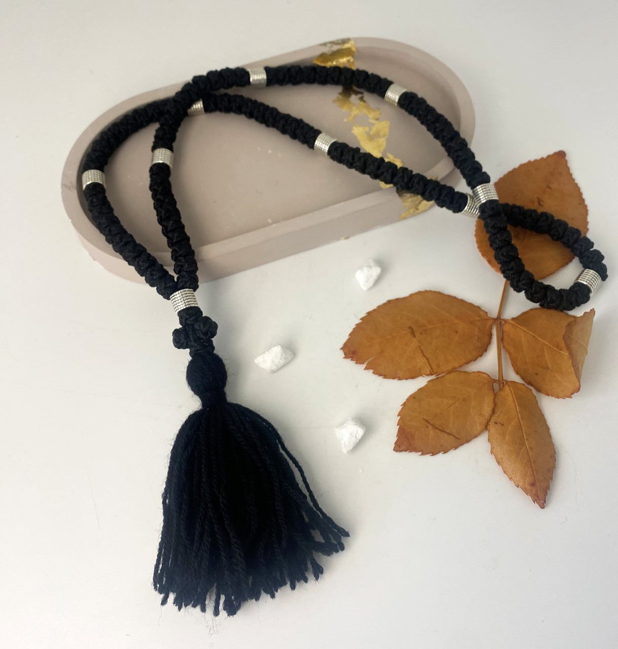 Плетені чотки ручної роботи на 100 вузлів, фото 1